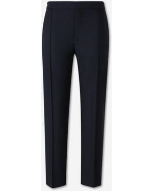 ZEGNA Wool Dressy Pants - Blue