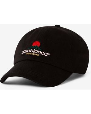 CASABLANCA Embroidered Logo Cap - Black