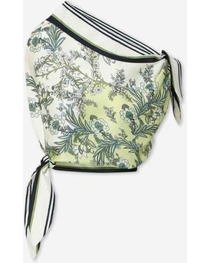Veronica Beard Tari Floral Blouse - Green