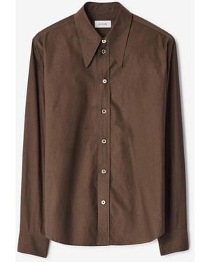 Lemaire Plain Shirt - Brown