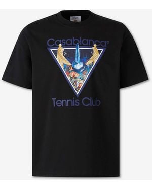 CASABLANCA Short Sleeve T-Shirt - Black