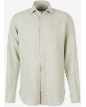 Vincenzo Di Ruggiero Plain Shirt Wool Cotton - White