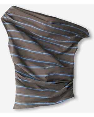 STAUD Asymmetrical Top - Grey