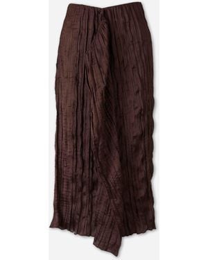 STAUD Mai Midi Skirt - Brown