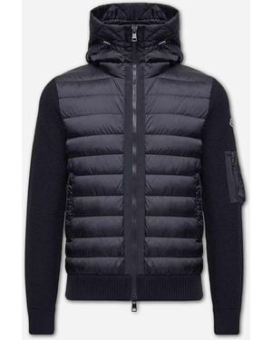 Moncler Gilet Matelassé Avec Fermeture Éclair - Bleu