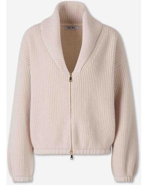 ELY ELY Gilet Zippé En Cachemire - Rose