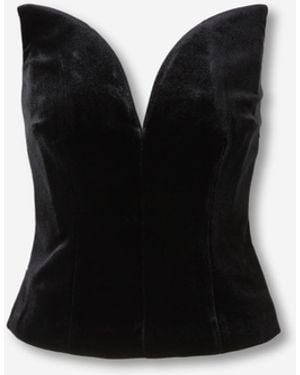 Roland Mouret Top Sweetheart - Black