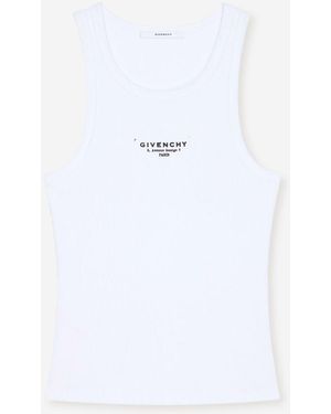 Givenchy Top Con Spalline Aderente - Bianco