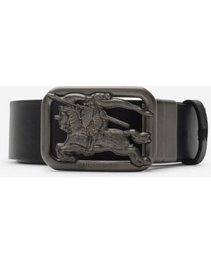 Burberry Rider Check Belt - White