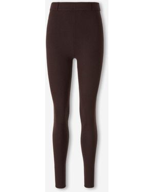 ELY ELY Leggins Punto Cashmere - Marrón