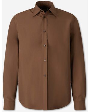 Jil Sander Plain Polyester Shirt - Brown