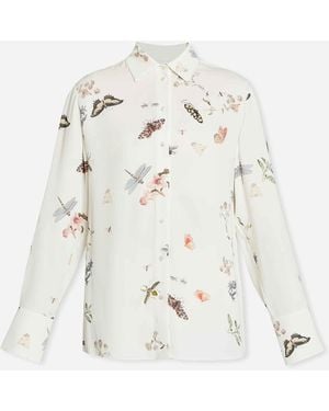Erdem Camisa Estampada Casual - Blanco