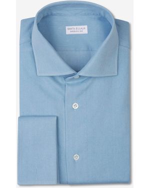 Santa Eulalia Camisa Formal Puño Doble - Blue