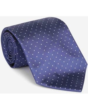Petronius Gepunktete Krawatte - Blau