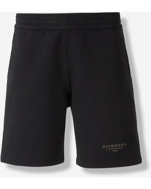 Givenchy Bermudas Deportivas Logo - Negro