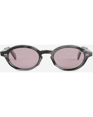 Cutler and Gross Gafas De Sol Ovaladas - Negro