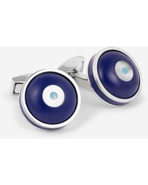 Tateossian Milos Evil Eye Cufflinks - White