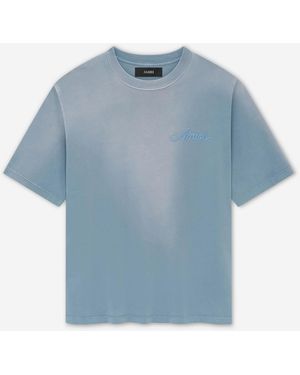 Amiri Bandana Patch T-Shirt - Blue