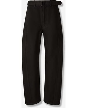 Lemaire Jeans Twisted Belted - Negro