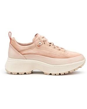 Santoni Rosafarbene Easy Bounce Mountain-Sneakers Für Damen Aus Wildleder - Pink