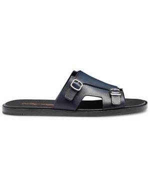 Santoni Sandalo Doppia Fibbia Da Uomo - Blu