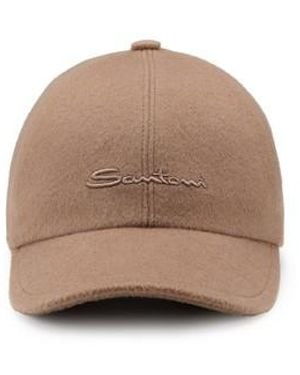 Santoni Cappello Da Baseball - Marrone
