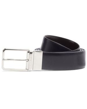 Santoni Cintura Regolabile E Reversibile - Nero
