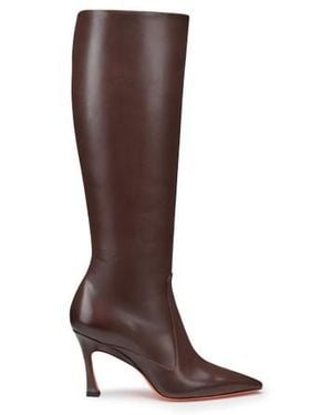 Santoni Stivale Tacco Alto Da Donna - Marrone