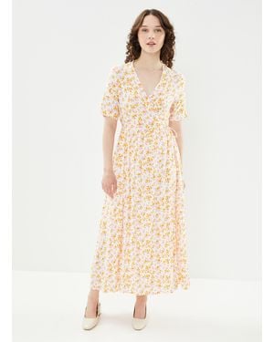 Y.A.S Yasmicca Ss Long Wrap Dress S. - Natur