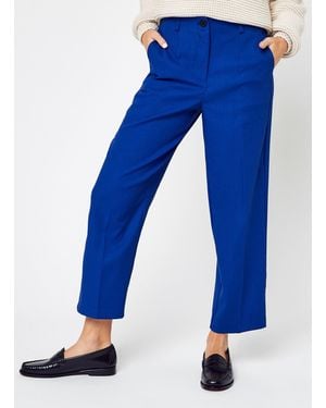 Vero Moda Vmnicoline Hr Straight 7/8 Solid Pant - Blau