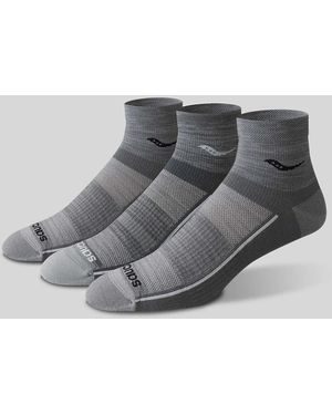 Saucony Inferno Ultralight Quarter 3-pack Socks - Gray