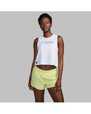 Saucony Stopwatch Crop Tank - Green