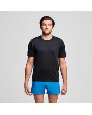 Saucony Stopwatch Short Sleeve - Black