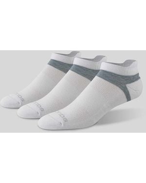 Saucony Inferno Cushion No Show Tab Sock - Gray