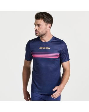 Saucony Elite Short Sleeve - Blu