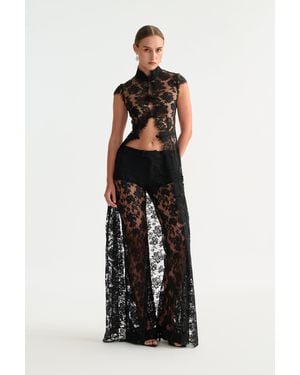 SAU LEE Saphina Lace Pant - Multicolour
