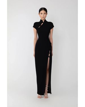 SAU LEE Isabella Maxi Dress - Black