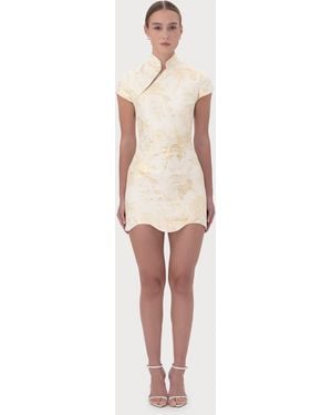 SAU LEE Kiana Jacquard Mini Dress - Multicolour
