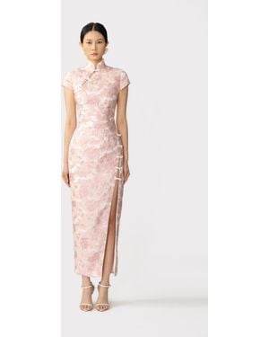 SAU LEE Josephine Jacquard Dress - Multicolour