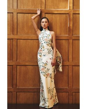 SAU LEE Georgia Dress - Brown