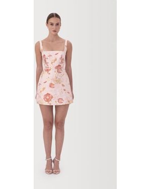 SAU LEE Tessa Mini Dress - Pink