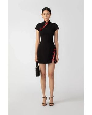 SAU LEE Isa Mini Dress - Black