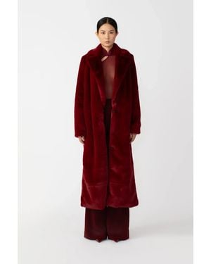 SAU LEE Quinn Coat - Red
