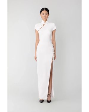 SAU LEE Isabella Maxi Dress - White