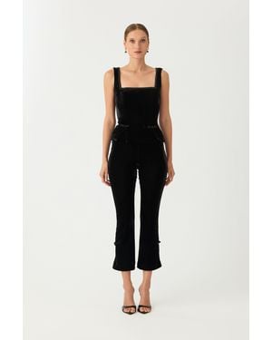 SAU LEE Dixie Velvet Pant - Black