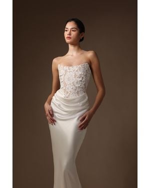 SAU LEE Blair Lace Dress - White