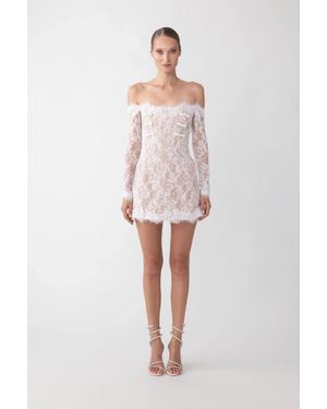 SAU LEE Rachael Lace Mini Dress - Pink