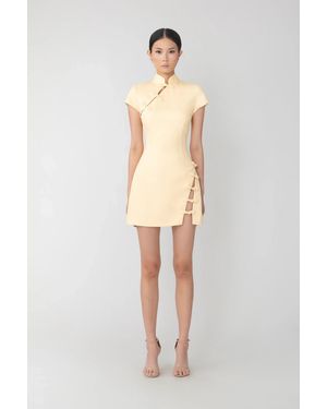 SAU LEE Iris Mini Dress - Natural