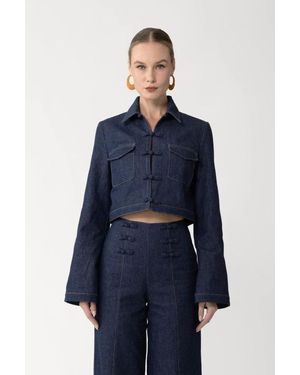SAU LEE Bambi Denim Jacket - Blue