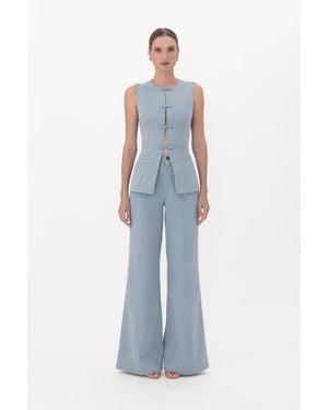 SAU LEE Austin Denim Pant - Blue